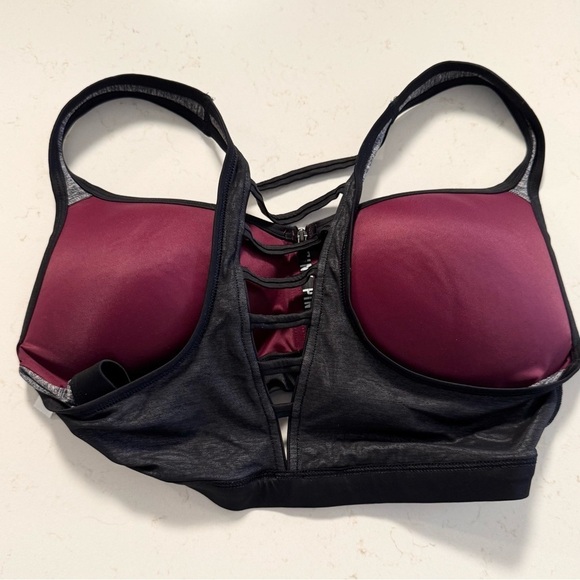 PINK Victoria's Secret Burgundy Ultimate Push Up Sports Bra - Picture 5 of 11